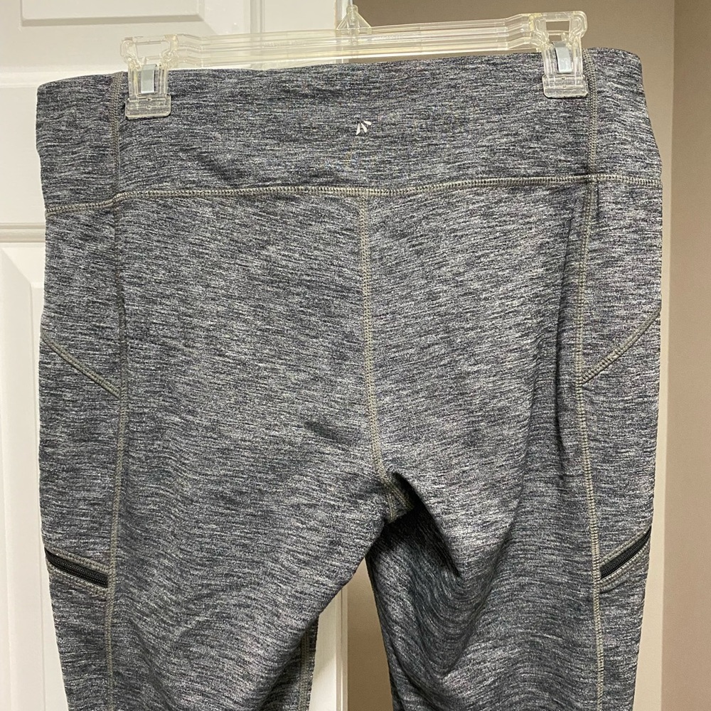 Athleta Gray Patterned Leggings With Zip Pockets - image 5